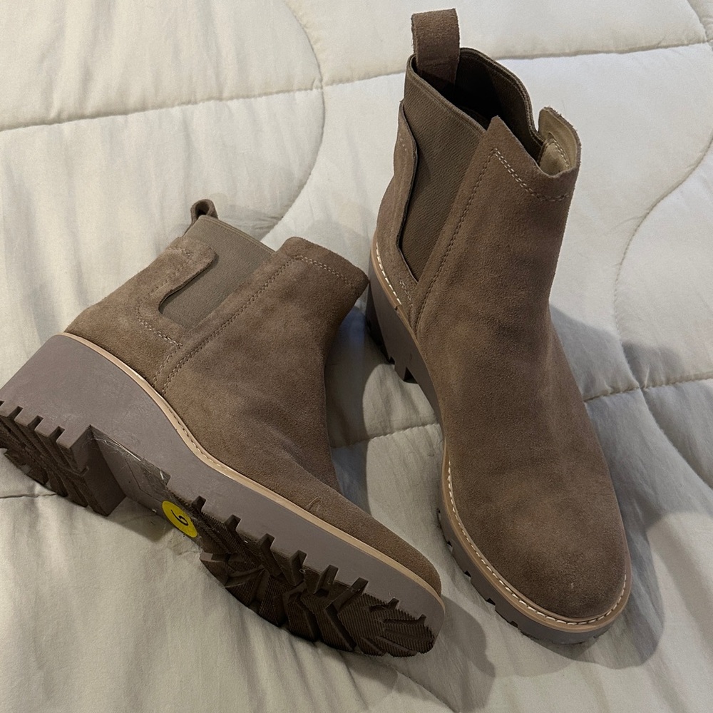 Dolce Vita Taupe Ankle Booties